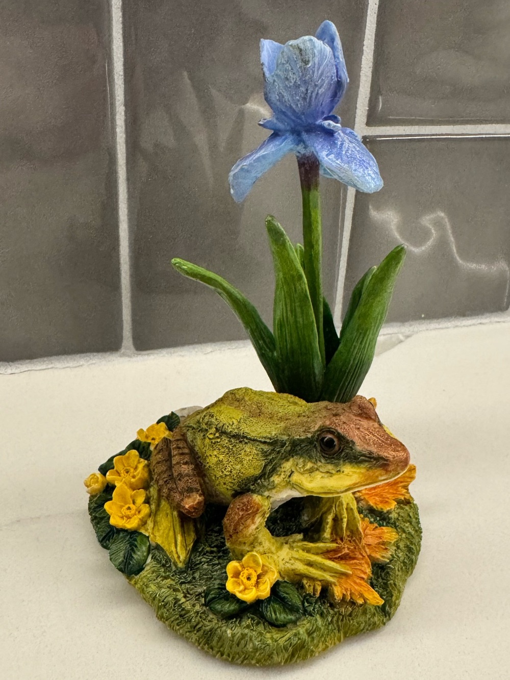 Lenox Floral Frog Figurine